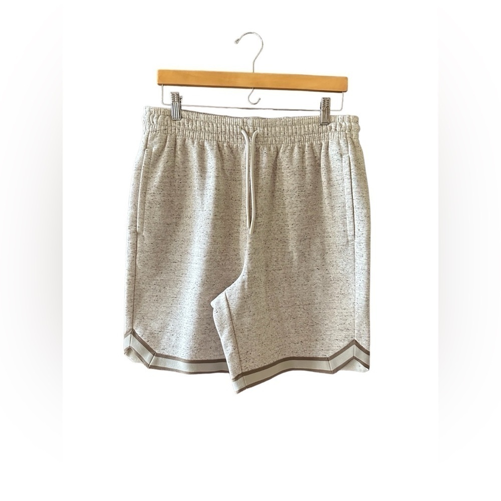 Dicks Sporting Goods Size 1X Speckled Oatmeal Shorts with Brown and Gray Trim - Picture 1 of 11